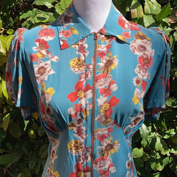 1940’s Silk Maxi - Picture 2 of 6